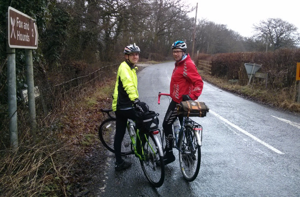 Sunday Ride: 18th January 2015 About to attack Toys Hill, Kent