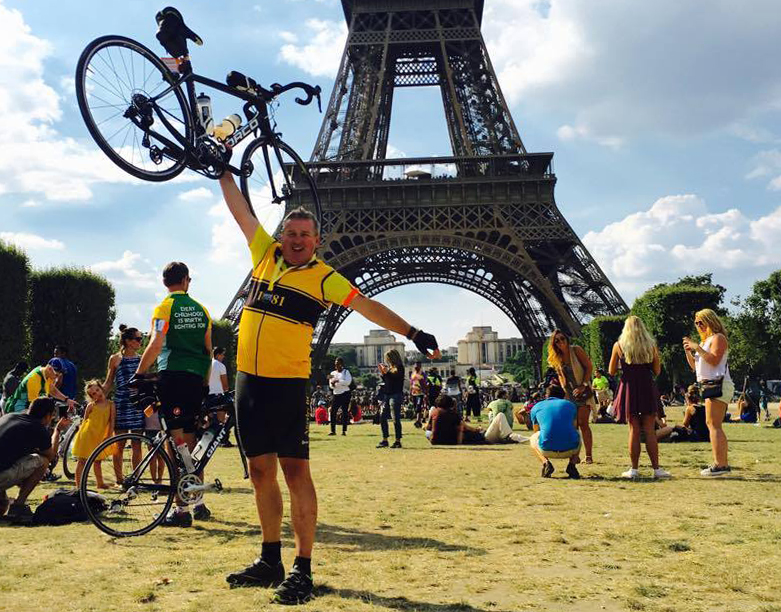 Pete’s Fundraising London to Paris Bike Ride